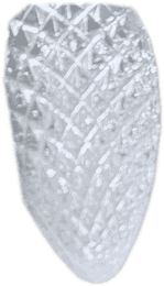Pure White C9 LED bulb, lit