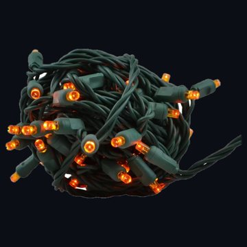 Orange 5mm mini LED lights, lit